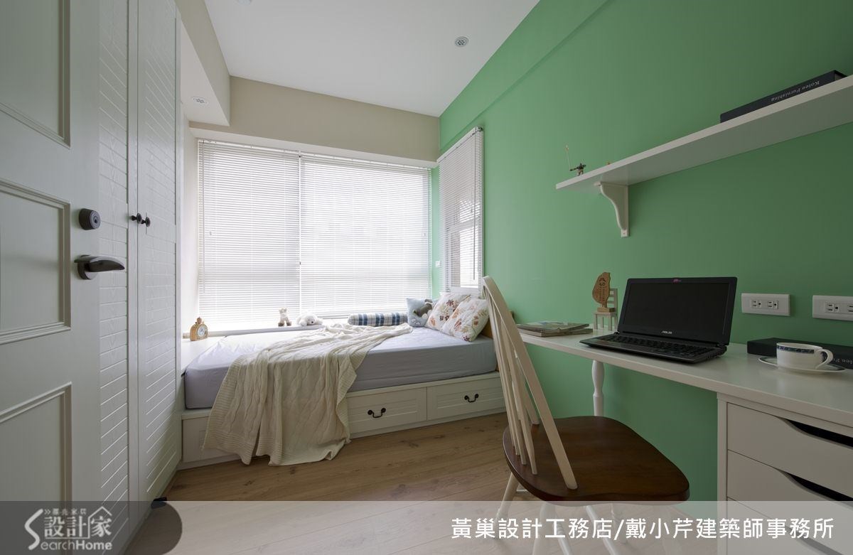 淺綠色男孩房,青春無敵。 淺綠色男孩房,青春無敵。
