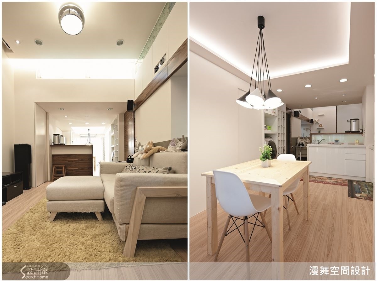 對於狹長的長向屋來說,吧檯也是界定空間層次的好幫手!尤其長向屋常有採光不均的問題,吧檯既能區隔層次,又可以維持採光效果呢! 對於狹長的長向屋來說,吧檯也是界定空間層次的好幫手!尤其長向屋常有採光不均的問題,吧檯既能區隔層次,又可以維持採光效果呢!