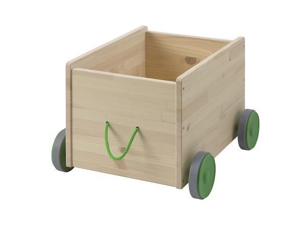 FLISAT附輪腳玩具收納箱,可讓小朋友收拾及移動玩具。圖片提供:IKEA。 FLISAT附輪腳玩具收納箱,可讓小朋友收拾及移動玩具。圖片提供:IKEA。