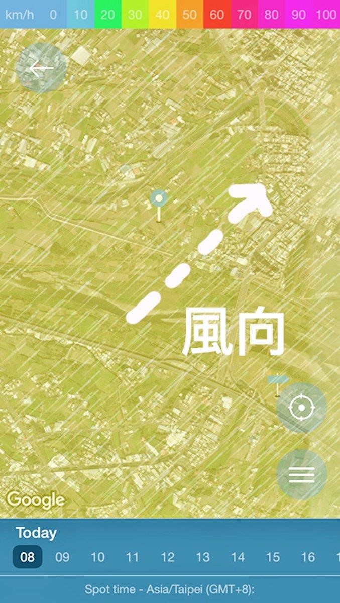 透過手機app可以找出目前所在位置之大環境風向、濕度及溫度。不過若要知道室內的溫濕度,還是要另外準備溫濕度計於家中。 圖片提供_林黛羚 透過手機app可以找出目前所在位置之大環境風向、濕度及溫度。不過若要知道室內的溫濕度,還是要另外準備溫濕度計於家中。 圖片提供_林黛羚