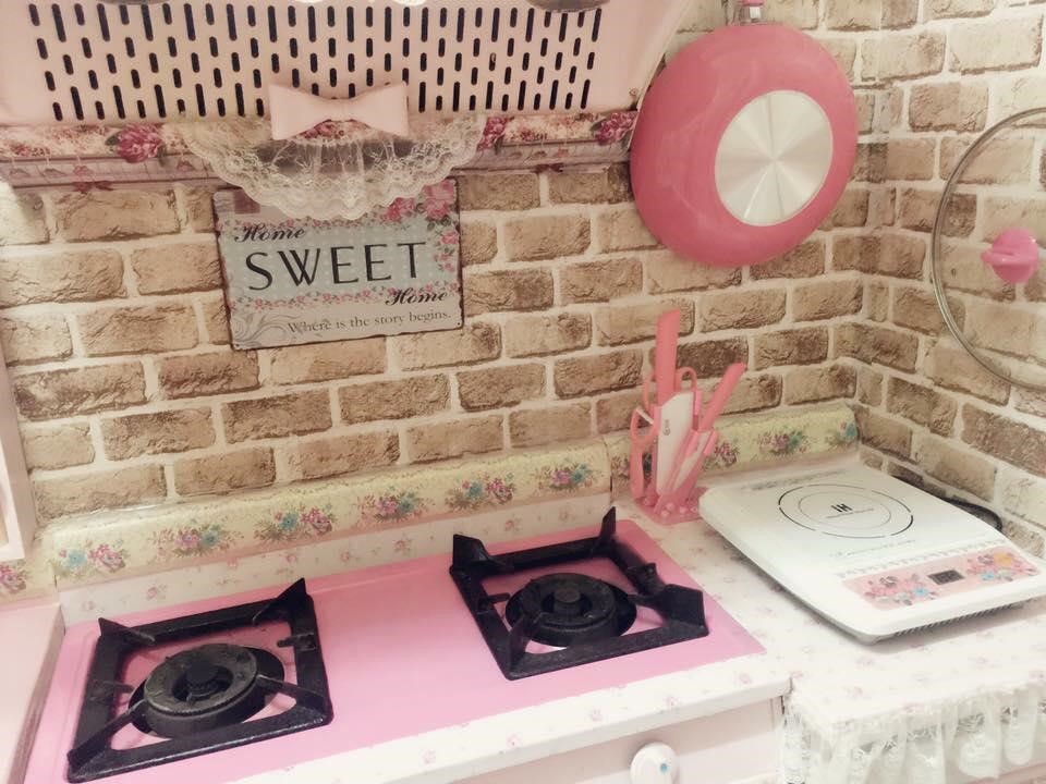 噴完之後,就像是童話世界裡的瓦斯爐喔!圖片提供_ Novia Suan 噴完之後,就像是童話世界裡的瓦斯爐喔!圖片提供_ Novia Suan