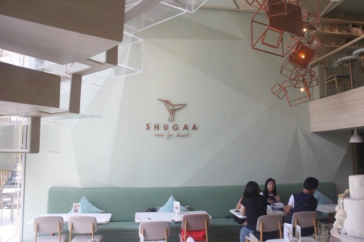 店內以薄荷綠為主要色彩。 店內以薄荷綠為主要色彩。